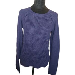 Aeropostale Women's Small fitted tight Knit Pullover Sweater NWT Rich Purple